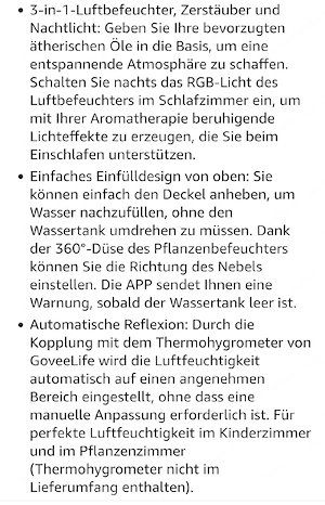 Luftbefeuchter Goveelife Smart  Bild 5