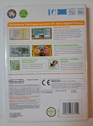 Wii Fit Plus - Nintendo Wii - Komplett mit Anleitung - Nur Spiel   Software - Top Zustand! Bild 3