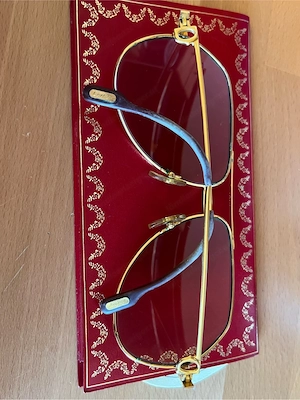 Cartier Vend me Santos Brille Vintage Bild 4