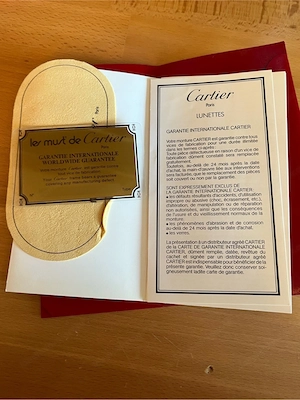 Cartier Vend me Santos Brille Vintage Bild 5
