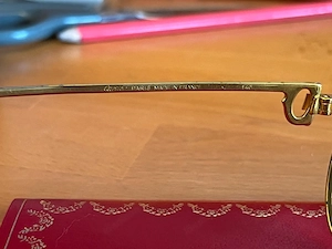 Cartier Vend me Santos Brille Vintage Bild 3