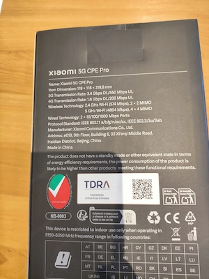  WLAN Router Xiaomi 5g cpe pro Bild 3