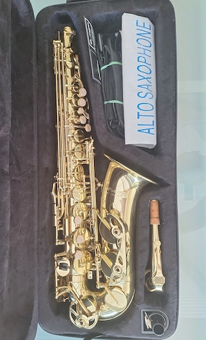 Saxophon TAS 180 aus 2026 - neuwertiges Altsaxophon samt Zubehör und Koffer Bild 2