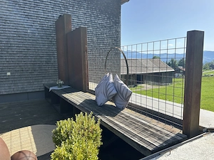 Wind- u. Sichtschutz aus Stahl 