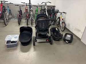 Kindersitz mit Isofix + Kinderwagen Bild 5