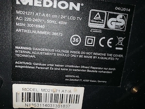 TV zu verschenken Bild 2