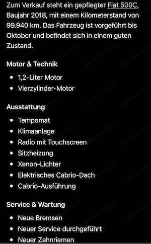 Fiat 500c  Bild 5