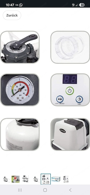 Intex Sandfilteranlage   Poolpumpe Bild 3