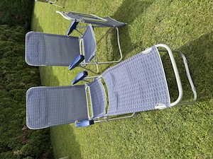 Campingstühle mit Fussauflagen 2 Stück