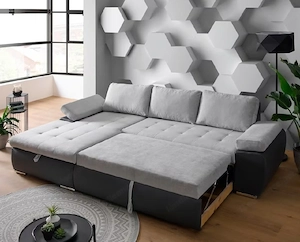 Ecksofa mit Bettfunktion und Stauraum Bild 7
