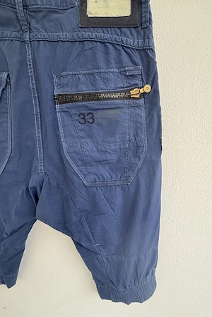 Damen Shorts mit weitem Schritt blau Bild 3