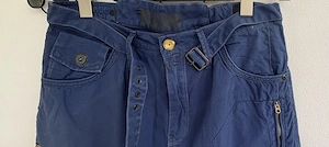 Damen Shorts mit weitem Schritt blau Bild 2