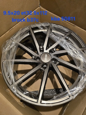 5x112 20" nagelneue alufelgensatz