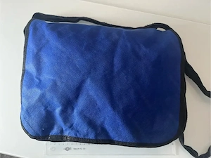 Umhängtasche blau einfächerig Bild 2