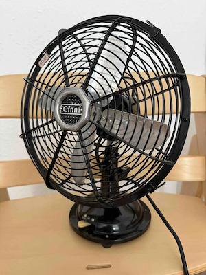 Schöner VINTAGE-Ventilator schwarz Bild 7