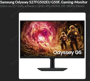 Samsung Odyssey S27FG502EU QHD-Monitor Bild 2