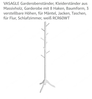 Garderobenständer holz plazsparend Bild 2