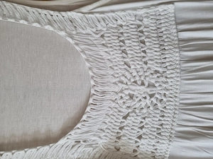 raffiniertes Longshirt weiß