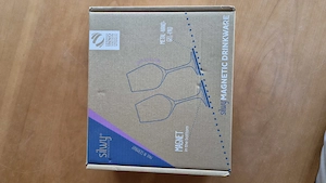 Silwy Magnet Weingläser mit Untersetzer 400 ml (2er Set)