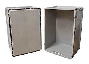 OBI Eurobox Vollwand 60 cm x 40 cm x 32 cm Grau Bild 2