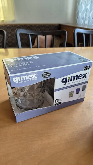 Gimex Stone Line Opal Wasserglas 2 Stück