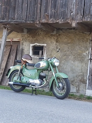 Puch 125 SV Motorrad Grün Oldtimer Bild 2
