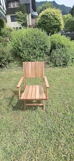 Balkonmöbel Teak Holz Bild 4