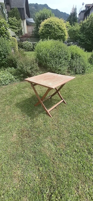 Balkonmöbel Teak Holz Bild 2