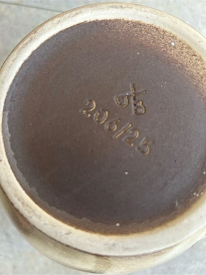 Vintage Keramikvase 60er Jahre Bild 2