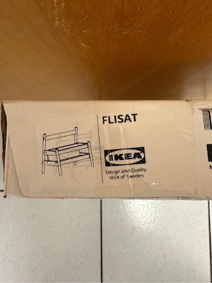 Verkaufe eine originalverpackte IKEA FLISAT Bücherbank   komplett neu & ungeöffnet Bild 2