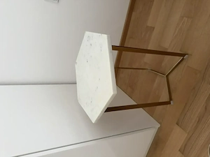 ZWEI Beistelltische Marmor weiss Bild 4