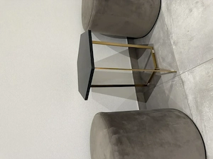 Beistelltisch Marmorplatte schwarz