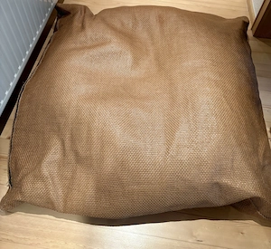 Sitzsack Echtleder geflochten Bild 2