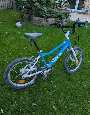 Woom 3 Kinderfahrrad in Blau, gebraucht, guter Zustand Bild 4