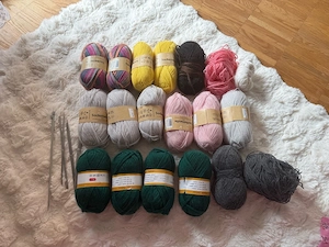 Strickgarn und Korb Bild 2