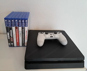 Sony PlayStation 4 PS4 Slim - Top Zustand inkl. Controller, 7 Spiele & Kabel Bild 4