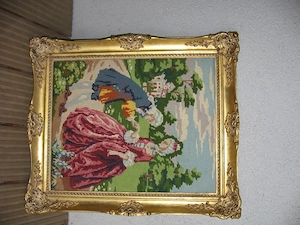 gobelin in holzrahmen Bild 2