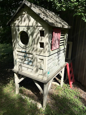 Smoby Spielhaus auf Stelzen mit Rutsche Bild 3