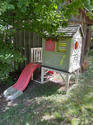 Smoby Spielhaus auf Stelzen mit Rutsche Bild 2