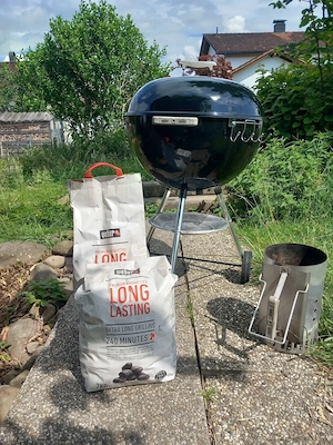 Original Weber Holzkohle Kugelgrill