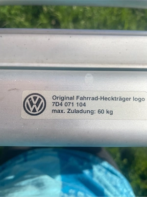 VW T4 Fahrradträger Bild 2