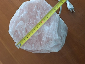 Lampe Rosenquarz echter Stein Bild 8