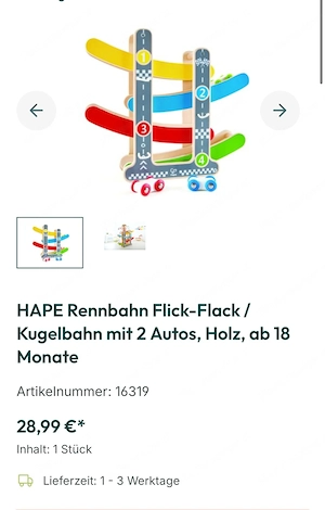 Hape Holz Rennbahn Bild 4