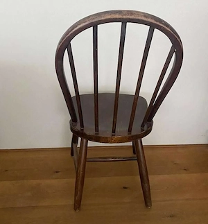 10 originale THONET Wirtshausstühle um 1900 - Bugholz Klassiker - mit Etikett Bild 2