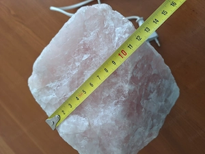 Lampe Rosenquarz echter Stein Bild 7