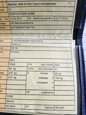 Moped Aprillia RX50 Bild 4