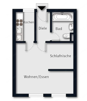 Studio, Sonnige, ruhige 1.5 Zi Whg Bild 5