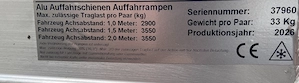 Alu Auffahrrampen 3000 Kg  Bild 3