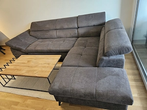 Sofa mit Ausziehbettfunktion - Anthrazit Bild 3