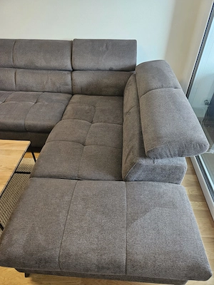 Sofa mit Ausziehbettfunktion - Anthrazit Bild 4